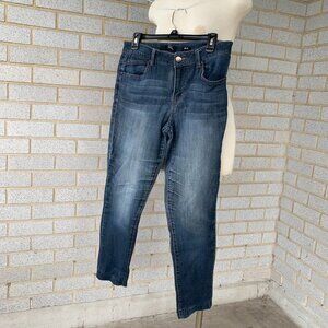 1822 DENIM BLUE  JEANS TAYLOR SIZE 10 56% COTTON 19% POLYESTER 24% RAYON 1% SPAN